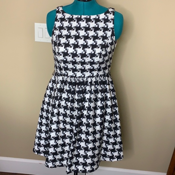 Jessica Simpson houndstooth tank dress size 8 2000s 2010s - Picture 4 of 9